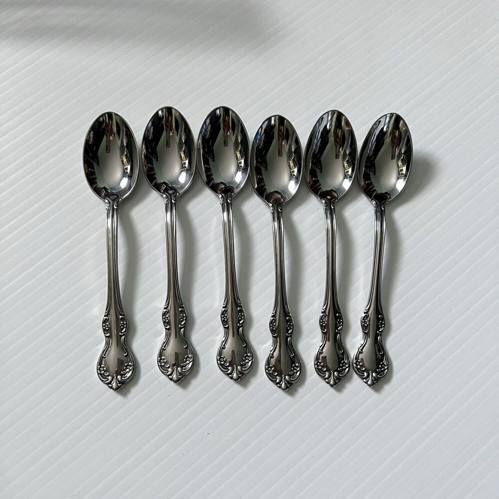 Vintage Towle 18/8 Stainless Germany "Westchester" Teaspoons - Set of 6 Glossy
